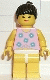 Minifig No: par004 Name: Blue Flowers - Yellow Legs, Black Ponytail Hair Minifig No: par004 Name: Blue Flowers - Yellow Legs, Black Ponytail Hair
