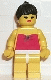 Minifig No: par009 Name: Red Halter Top - Yellow Legs, Black Ponytail Hair Minifig No: par009 Name: Red Halter Top - Yellow Legs, Black Ponytail Hair
