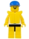 Minifig No: par051  Name: Surfboard on Ocean - Yellow Legs, Blue Cap, Life Jacket