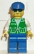 Minifig No: pck003 Name: Jacket Green with 2 Large Pockets - Blue Legs, Blue Cap, Stubble Minifig No: pck003 Name: Jacket Green with 2 Large Pockets - Blue Legs, Blue Cap, Stubble