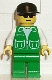 Minifig No: pck007 Name: Jacket Green with 2 Large Pockets - Green Legs, Black Cap Minifig No: pck007 Name: Jacket Green with 2 Large Pockets - Green Legs, Black Cap