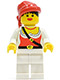 Minifig No: pi058  Name: Pirate Female, White Legs, Red Bandana