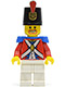 Minifig No: pi098  Name: Imperial Soldier II - Shako Hat Printed,  Brown Beard