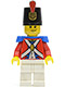 Minifig No: pi104  Name: Imperial Soldier II - Shako Hat Printed, Smirk and Stubble Beard