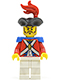 Minifig No: pi119  Name: Imperial Soldier II - Officer with Red Plume, Long Moustache