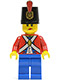 Minifig No: pi136  Name: Imperial Soldier II - Shako Hat Printed, Blue Legs, Female