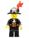 Minifig No: pi138a  Name: Captain, Bicorne Hat with Skull and Plume, Black Eyebrows