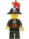 Minifig No: pi138b  Name: Captain, Bicorne Hat with Skull and Plume, Reddish Brown Eyebrows