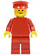 Minifig No: pln004  Name: Plain Red Torso with Red Arms, Red Legs, Red Hat