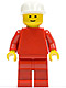 Minifig No: pln035  Name: Plain Red Torso with Red Arms, Red Legs, White Cap