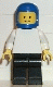 Minifig No: pln052 Name: Plain White Torso with White Arms, Black Legs, Blue Classic Helmet Minifig No: pln052 Name: Plain White Torso with White Arms, Black Legs, Blue Classic Helmet