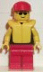 Minifig No: pln065 Name: Plain Black Torso with Yellow Arms, Red Legs, Sunglasses, Red Cap, Life Jacket Minifig No: pln065 Name: Plain Black Torso with Yellow Arms, Red Legs, Sunglasses, Red Cap, Life Jacket