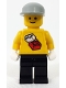 Minifig No: pln092s01  Name: Soccer Player - World Team Goalie Bricks Logo Sticker with Transparent Background on Front, White and Black Number Sticker on Back (specify number in listing)