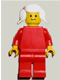 Minifig No: pln101  Name: Plain Red Torso with Red Arms, Red Legs, White Pigtails Hair