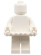 Minifig No: pln203  Name: Plain Ballerina, White Torso, White Legs, White Head, White Tutu (Monochrome)