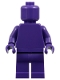 Minifig No: pln204  Name: Plain Dark Purple Torso, Dark Purple Legs, Dark Purple Head (Monochrome)