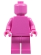 Minifig No: pln205  Name: Plain Dark Pink Torso, Dark Pink Legs, Dark Pink Head (Monochrome)