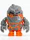 Minifig No: pm002  Name: Rock Monster - Firox (Trans-Orange)