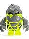 Minifig No: pm005  Name: Rock Monster - Sulfurix (Trans-Neon Green)