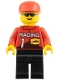 Minifig No: rac002 Name: Racing Team 1, Red Cap Minifig No: rac002 Name: Racing Team 1, Red Cap