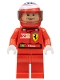 Minifig No: rac023bs  Name: F1 Ferrari - F. Massa with Helmet Printed - with Torso Stickers
