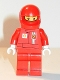 Minifig No: rac025cs  Name: F1 Ferrari Pit Crew Member - with Torso Stickers on Front and Back