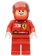 Minifig No: rac027s  Name: F1 Ferrari - F. Massa with Helmet Red Plain - with Torso Stickers