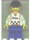 Minifig No: rac028as Name: F1 - Cameraman - Brown Hair, Orange Vest with Stickers Minifig No: rac028as Name: F1 - Cameraman - Brown Hair, Orange Vest with Stickers