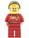 Lot ID: 358487389  Minifig No: rac036s1  Name: F1 Ferrari - F. Massa with Helmet Yellow Printed - with Torso Stickers Vodafone Shell