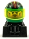 Minifig No: rac086  Name: Off Road Racer - Green and Black