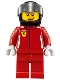 Minifig No: sc001  Name: Ferrari Race Car Driver 1