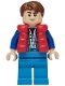 Minifig No: sc138 Name: Marty McFly - Red Puffer Vest over Sand Blue Jacket, Blue Arms Minifig No: sc138 Name: Marty McFly - Red Puffer Vest over Sand Blue Jacket, Blue Arms