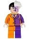 Minifig No: sh0007  Name: Two-Face, Orange and Purple Suit