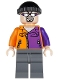 Minifig No: sh0022  Name: Two-Face's Henchman, Orange and Purple - Sunglasses