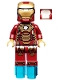 Minifig No: sh0072a  Name: Iron Man - Mark 42 Armor, White Head, Foot Repulsors