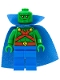 Minifig No: sh0158  Name: Martian Manhunter - Cape with Collar