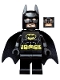 Minifig No: sh016a  Name: Batman - Black Suit with Yellow Belt and Crest (Type 2 Cowl)