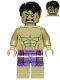 Minifig No: sh0212  Name: Hulk - Minifigure, Dark Purple Pants with Avengers Logo