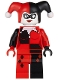 Minifig No: sh024  Name: Harley Quinn - Black and Red Hands