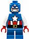 Minifig No: sh0250  Name: Captain America - Short Legs