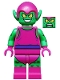 Minifig No: sh0271  Name: Green Goblin - Bright Green Skin, Magenta Outfit