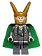 Minifig No: sh033  Name: Loki - Traditional Starched Fabric Cape
