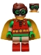 Minifig No: sh0341  Name: Robin - Green Glasses, Frown / Eyebrows Raised Pattern