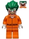 Lot ID: 338744574  Minifig No: sh0343  Name: The Joker - Prison Jumpsuit, Smile with Pointed Teeth Grin