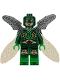 Minifig No: sh0433  Name: Parademon - Dark Green, Collapsed Wings