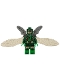 Minifig No: sh0439  Name: Parademon - Dark Green, Extended Wings