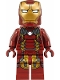 Minifig No: sh0498  Name: Iron Man - Mark 43 Armor, Trans-Clear Head