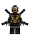 Lot ID: 423454505  Minifig No: sh0505  Name: Outrider - Extended Arms, Torso with Long Dark Bluish Gray Tips at Neck