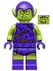 Lot ID: 385958991  Minifig No: sh0545  Name: Green Goblin - Lime Skin, Dark Purple Outfit