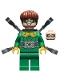 Minifig No: sh0548  Name: Dr. Octopus (Otto Octavius) / Doc Ock - Green Outfit, Short Mechanical Arms